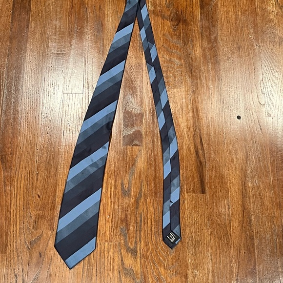 Gucci Striped Silk Blue Tie - Picture 3 of 8